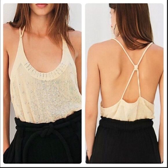 Free People Time To Shine Tank Top Size L - Picture 1 of 7